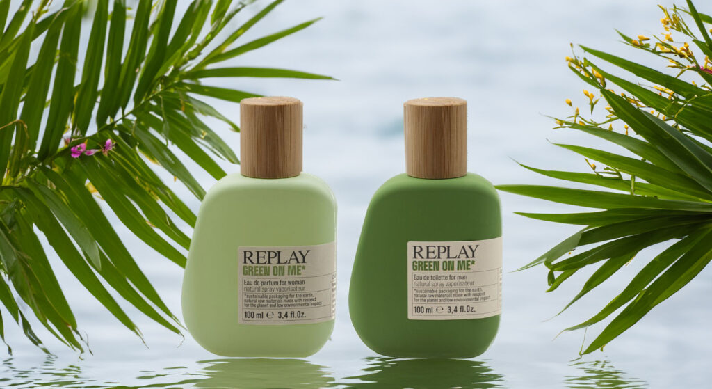 a breath of fresh air: introducing replay's green on me fragranc