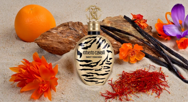 roberto cavalli sweet ferocious unleashing the wild elegance of amber woody 2024 | perfumestars.com