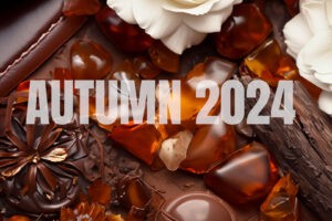 autumn 2024 fragrance trends rich gourmands, smoky resins, evolved amber scents