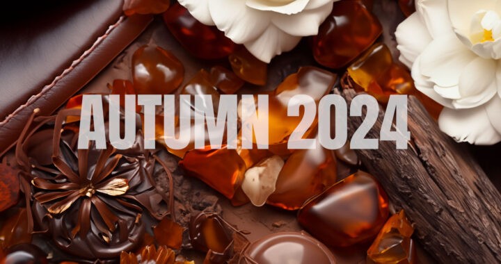 autumn 2024 fragrance trends rich gourmands, smoky resins, evolved amber scents