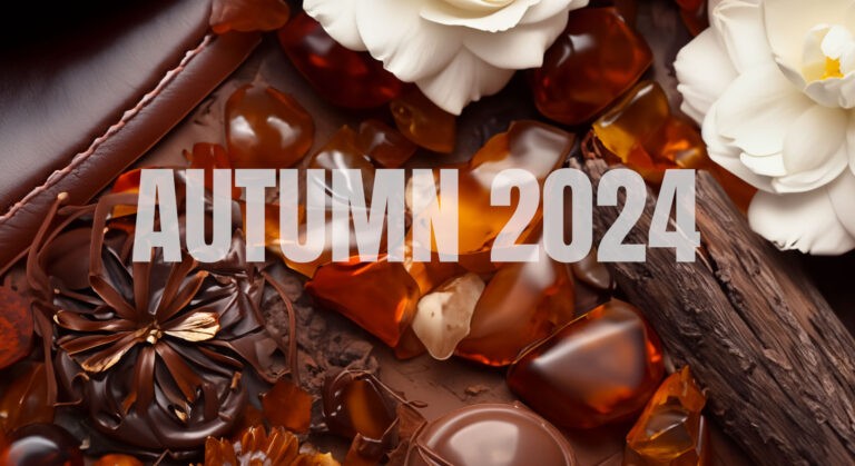 autumn 2024 fragrance trends rich gourmands, smoky resins, evolved amber scents